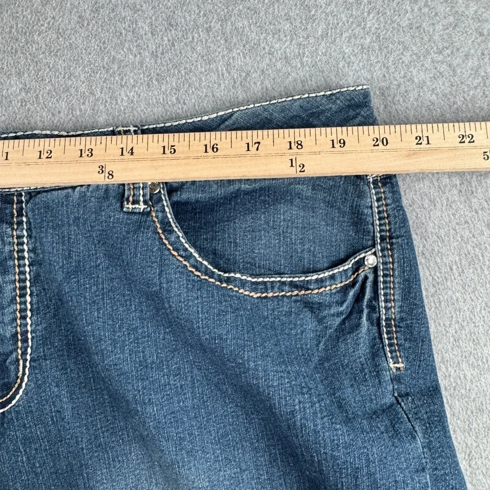 Faded Glory Jeans Womens 22W Bootcut Blue Medium Wash FGW24803 Faded Glory